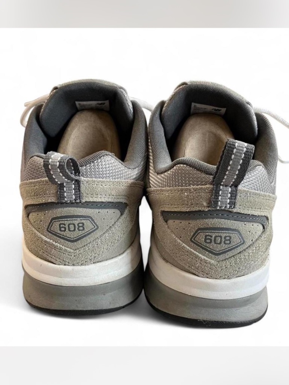 New Balance 608 v5 Casual Comfort Gray Suede Cross Trainer Men's Size 11.5